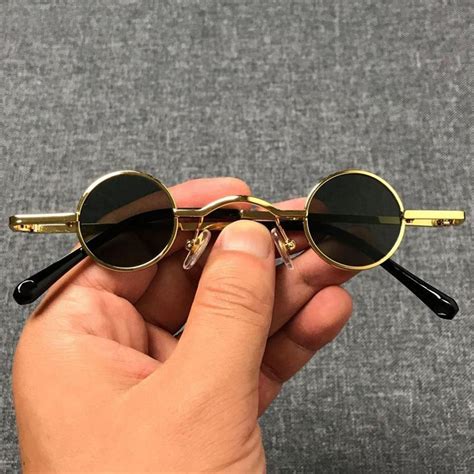 retro round metal sunglasses|vintage small round sunglasses.